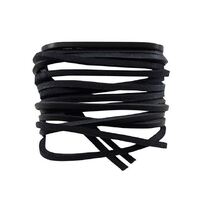 Waproo Leather Shoe Laces 150cm (1301036) Black