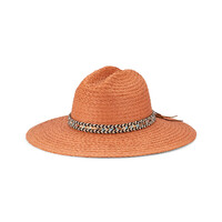 Avenel Hats Womens Tamarama Centre Crease Wide Braid Hat (61853) Terracotta One Size