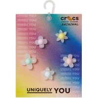Crocs Iridescent Flowers 5 Pack Jibbitz Shoe Charms (10014623) Multi OSFA
