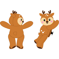 Crocs Huggitz Reindeer Jibbitz Shoe Charms (10016535) Multi