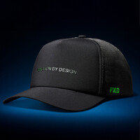 FXD Tech Trucker Cap (CP-13) Black Small Logo OSFM