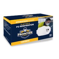 Frontier Disposable P2 Flat Fold Respirator with No Valve (FRP2FNV) White OSFA