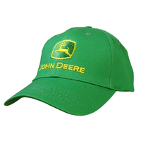 John Deere JD Logo "Nothing Runs Like a Deer" Cap (13080000YW00) Green/Yellow OSFM