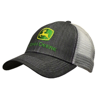 John Deere JD Twill/Trucker Mesh Cap (13080422CH00) Charcoal OSFM