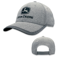 John Deere JD Diamond Pattern With Reflective Visor Cap (J13C-02X2-JDR-Y6V) Grey OSFM