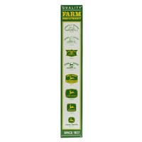 John Deere Quality Farm Equipment Since 1837 Vertical Logo Embossed Metal Sign 12.7cm W x 76.2cm H (90158866-S)