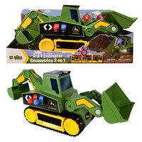 John Deere Childrens JD 2 in 1 Excavator with Lights, Sounds and Motorized Drive (470621)