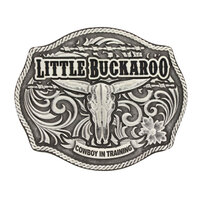Montana Silversmiths Childrens Classic Impressions Lil Buckaroo Skull Attitude Buckle (A608S) [AD]