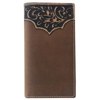 Roper Mens Rodeo Wallet (8148100) Tooled Yoke Tan