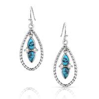Montana Silversmiths Moonlit Ocean Turquoise Earrings (ER5956)