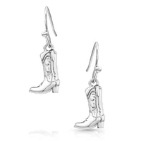 Montana Silversmiths Sculpted Cowboy Boot Earrings (ER5866)