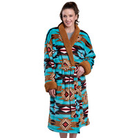 Roper Womens Fleece Robe (8355500) Aztec Green [SD]