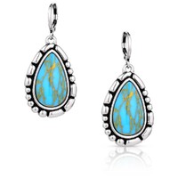 Montana Silversmiths Prickly Pear Turquoise Earrings (ER6126)