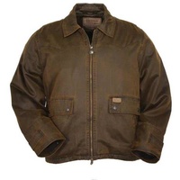 Outback Trading Mens Landsman Oilskin Jacket (2801) Brown