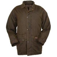 Outback Trading Mens Ranchers Oilskin Jacket (2802) Brown