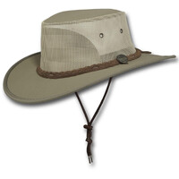 Barmah Canvas Drover Hat (1057KH) Khaki