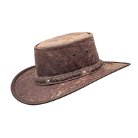 Barmah Squashy Kangaroo Crackle Hat (1018HC) Hickory