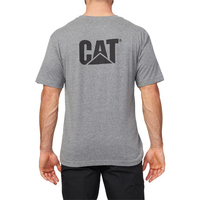 CAT Mens Trademark Tee (W05324) Dark Heather Grey 