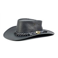 Jacaru Kangaroo Foldup Hat (1001) Black [GD]