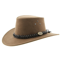Jacaru Wallaroo Suede Hat (1007) Mushroom