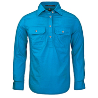 Ritemate Womens Pilbara Closed Front Shirt (RM300CF) Azure