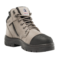 Steel Blue Mens Parkes Zip Safety Boots with Scuff Cap (312658) Slate [GD]