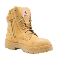 Steel Blue Mens Southern Cross Zip Safety Boots (312661) Wheat
