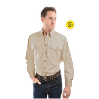 Thomas Cook Light Drill Full Button L/S Shirt (TCP1125005) Bone