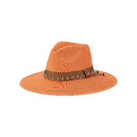 Avenel Hats Womens Majorca Braided Wide Brim Hat (61836) Terracotta