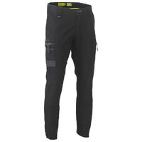 Bisley Mens Flx & Move Stretch Cargo Cuffed Pants (BPC6334_BBLK) Black  [GD]