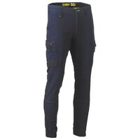 Bisley Mens Flx & Move Stretch Cargo Cuffed Pants (BPC6334_BPCT) Navy  [GD]