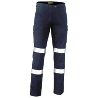 Bisley Mens Taped Cotton Drill Cargo Pants (BPC6008T_BPCT) Navy