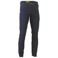 Bisley Mens Stretch Drill Cargo Cuffed Pants (BPC6028_BPCT) Navy [GD]