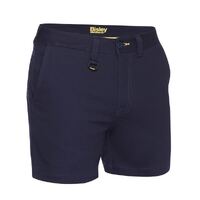 Bisley Mens Stretch Drill Shorts (BSH1008_BPCT) Navy