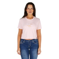 Bullzye Womens Evie Crop S/S Tee (B5S2514466) Blush [SD]