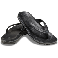Crocs Unisex Crocband Flip Flops (11033-0DD) Black/Slate Grey