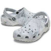 Crocs Unisex Classic Watercolur Marbled Clogs (211583-1WZ) Grey/White