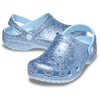 Crocs Toddlers Classic Chunky Glitter Clogs (211940-4WK) Blue Frost