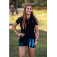MaryG Womens Fave 2.0 Shorts (MARYGFAVENBM) Navy/Blue/Mint [GD]