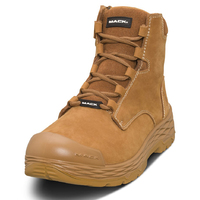 Mack Mens Force Zip-Up Safety Boots (MK0FORCEZ) Honey
