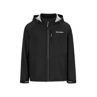 Mack Mens Recycled Polyester Soft Shell Hooded Jacket (MKJKSH002BB) Black