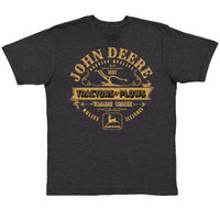 John Deere Mens JD Tractors and Plows Graphic Tee (13282275BX) Black Heather 