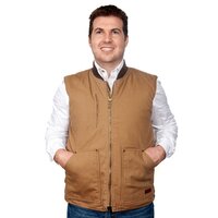 Just Country Mens Diamantina Vest (MWOV1916) Khaki