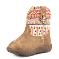 Roper Infant Cowbabies Azteca Western Boots (16226032) Tan/Aztec 