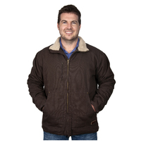 Just Country Mens Diamantina Sherpa Jacket (MWOJ2101) Chocolate
