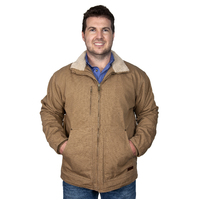 Just Country Mens Diamantina Sherpa Jacket (MWOJ2100) Khaki