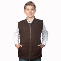Just Country Childrens Diamantina Vest (BWOV2103) Chocolate