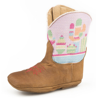Roper Infant Cowbaby Colourful Cactus Western Boots (16907374) Tan  [SD]