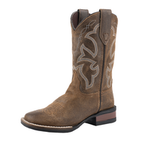 Roper Kids Monterey Western Boots (18911942) Tan Leather