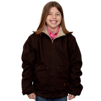 Just Country Childrens Diamantina Sherpa Jacket (BWOJ2201) Chocolate